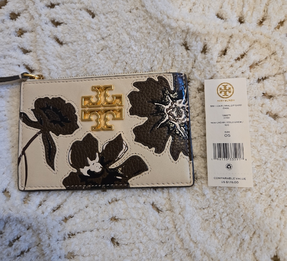 Tory Burch Floral Card Holder